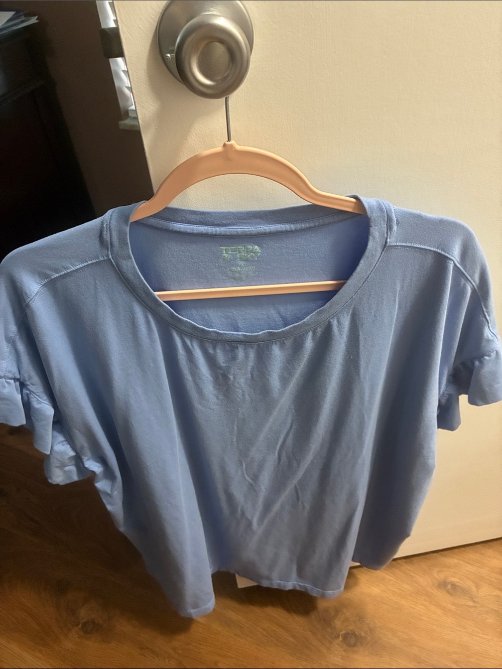Terra & Sky Light Blue Short Sleeve Relaxed Tee